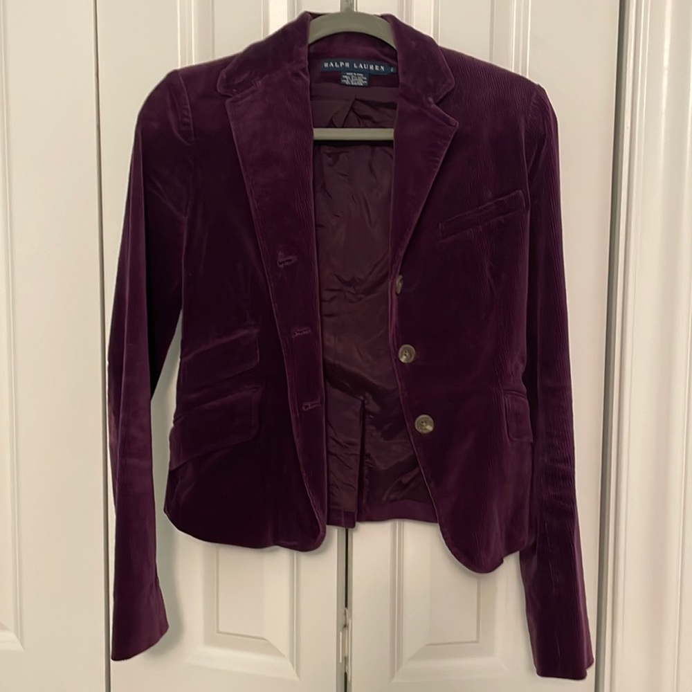Ralph Lauren purple corduroy jacket